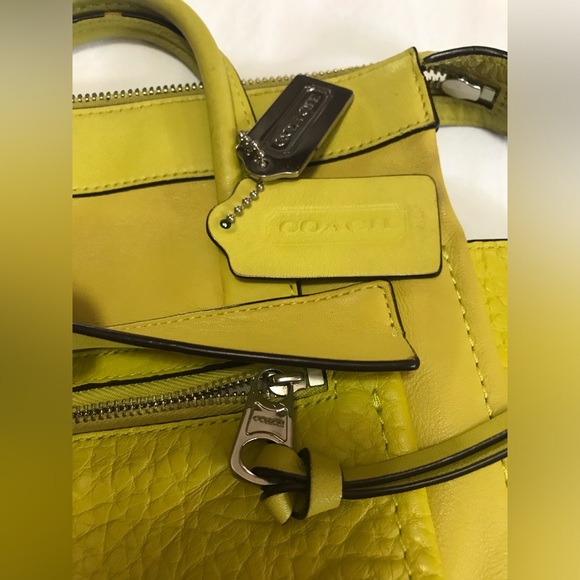 Coach Mini Riley Carryall Crossbody Bag. Vibrant Yellow - Picture 13 of 15